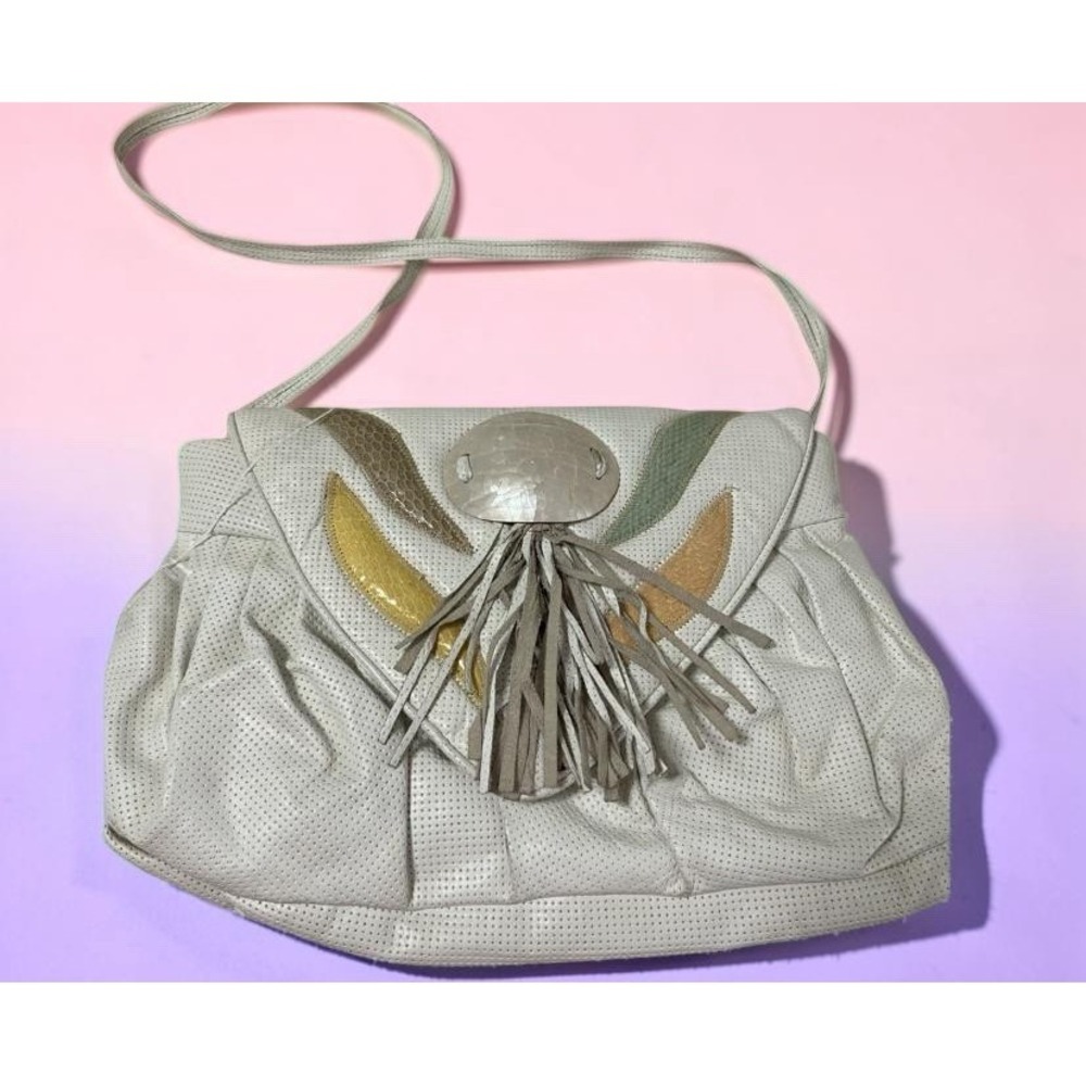 Pierre Mishael Boho Chic Indie Whimsical Leather  Purse Vintage 80s/90s